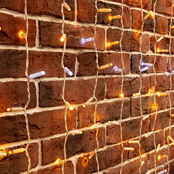 NEON-NIGHT Гирлянда "Светодиодный Дождь" 2х3м, эффект мерцания, белый провод, 230 В, диоды ЖЁЛТЫЕ, 760 LED 235-215