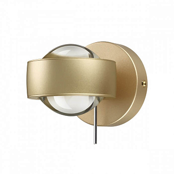 Odeon Light 4347/14WL (аналог 3874/20WL) HIGHTECH ODL19 119 матовый золотой Настенный светильник LED 14W 800Лм 3000К 220V OTTICO