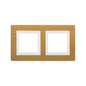 DKC Рамка из натурального дерева, "Avanti", беленый дуб, 2 поста (4 мод.)