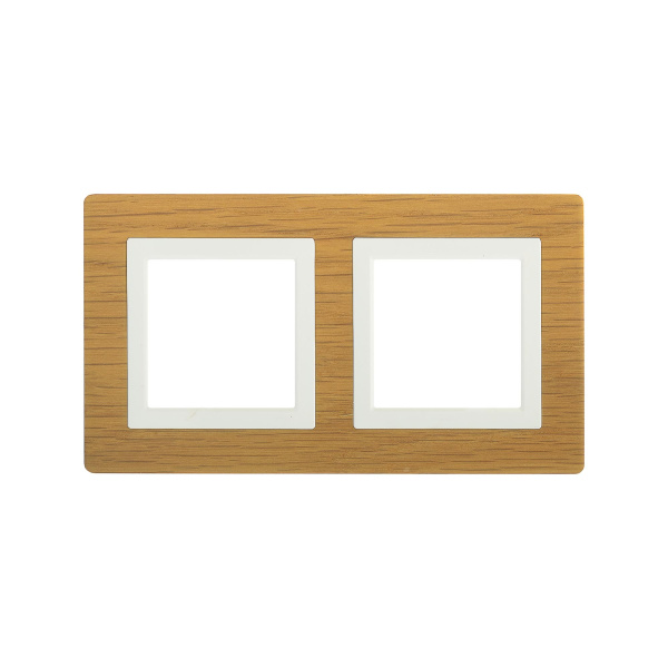 DKC Рамка из натурального дерева, "Avanti", беленый дуб, 2 поста (4 мод.)