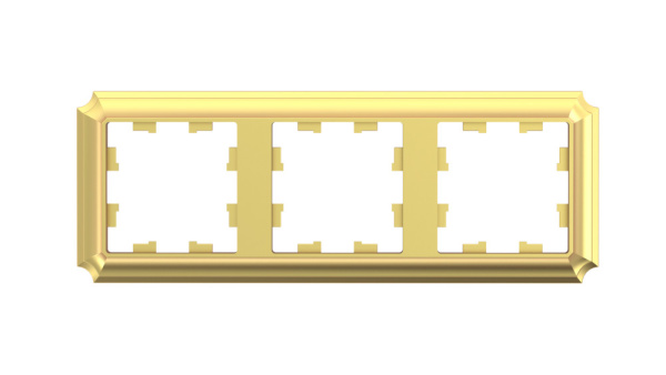 Systeme Electric AtlasDesign Antique Золото Рамка 3-ая, универсальная