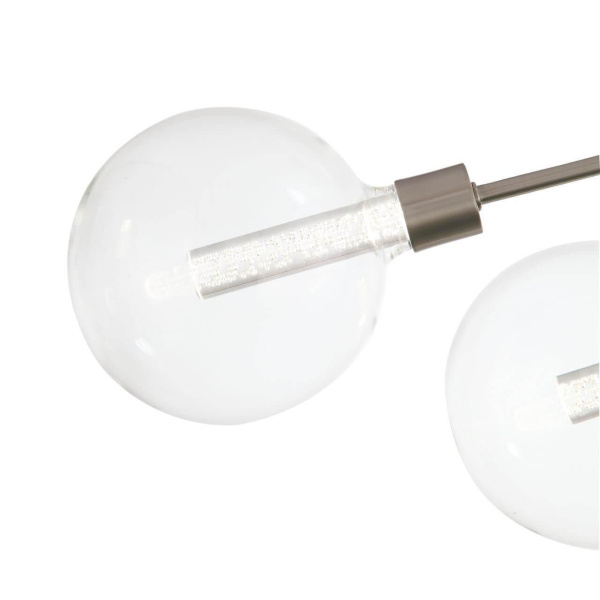 Купить ST LUCE SL377.302.08 Люстра потолочная  Никель/Прозрачный LED 8*4,5W