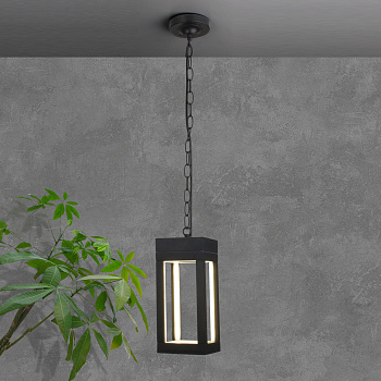 Elektrostandard 1528 TECHNO LED / Светильник садово-парковый чёрный a051857