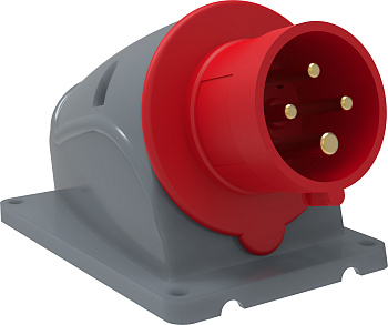 IEK Вилка стационарная ССИ-514 16А-6ч/380-415В 3Р+РЕ IP44 MAGNUM