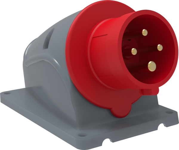 IEK Вилка стационарная ССИ-514 16А-6ч/380-415В 3Р+РЕ IP44 MAGNUM