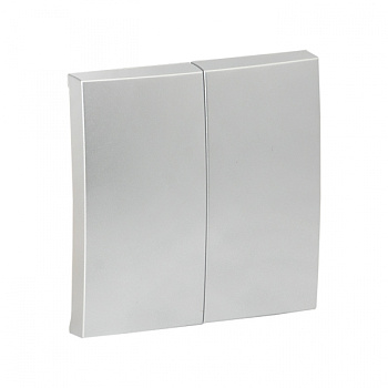 EKF PROxima Валенсия лицевая панель выключателя 2-кл. 10А сталь