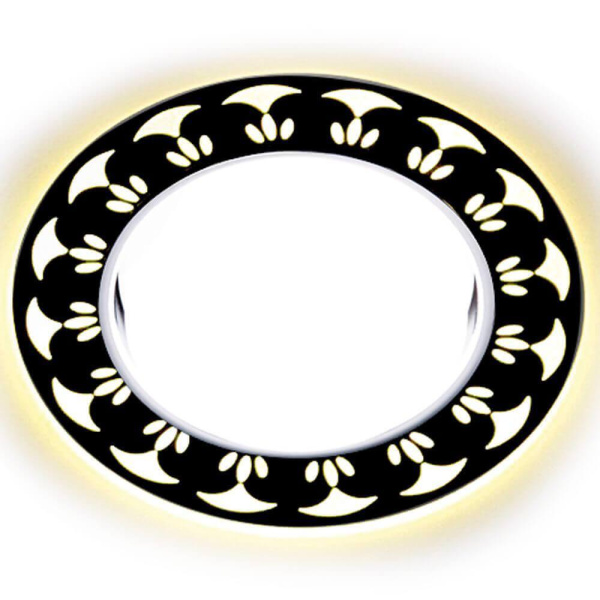 Ambrella Встраиваемый точечный светильник со светодиодной лентой G433 WH/WW белый/матовый GX53+3W(LED WARM)