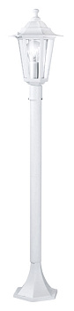 Eglo Уличный светильник напольный LATERNA 5, 1х60W (E27), H1000, литой алюм., белый/cтекло 22995