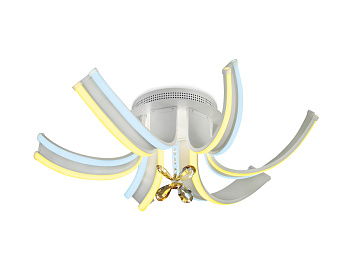 Ambrella Потолочный светодиодный светильник с пультом FL146/6 WH белый 84W 3000K/6400K 620*620*170 (ПДУ РАДИО 2.4) Ambrella Потолочный светодиодный светильник с пультом FL146/6 WH белый 84W 3000K/6400K 620*620*170 (ПДУ РАДИО 2.4)