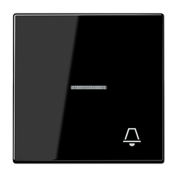 JUNG Клавиша для выключателя с символом «Звонок», чёрный LS990KO5KSW