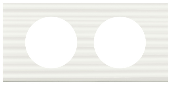 Legrand Celiane2 Corian Белый Рельеф Рамка 2-я (2+2 мод) 069012