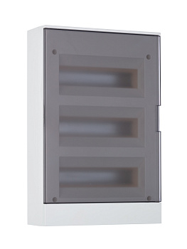 ABB Basic E Бокс настенный 36М серая прозрачная дверь (с клеммами) 1SZR004002A2209