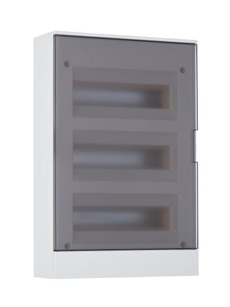 ABB Basic E Бокс настенный 36М серая прозрачная дверь (с клеммами) 1SZR004002A2209