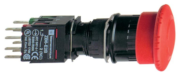 SE XB6 Кнопка аварийная грибок d 30мм 1НО+1НЗ возврат поворотом XB6AS8349B Купить SE XB6 Кнопка аварийная грибок d 30мм 1НО+1НЗ возврат поворотом XB6AS8349B