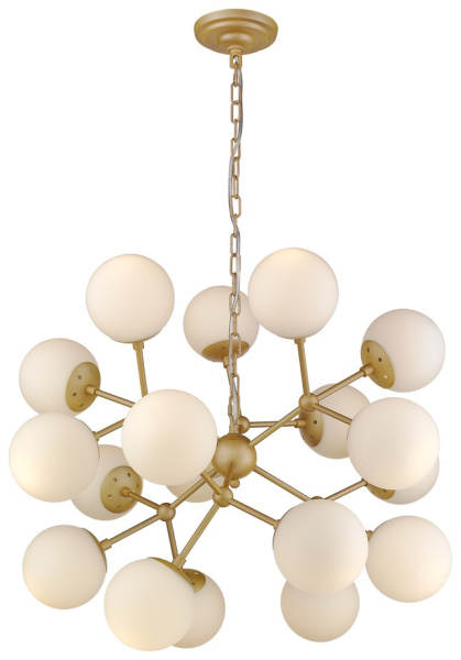 Wertmark WE236.18.403 Люстра подвесная Шампань/Белый E27 18*60W