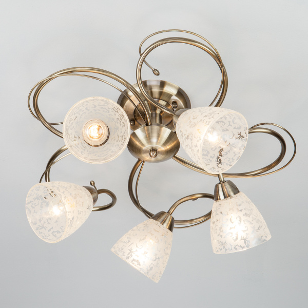 Eurosvet Потолочный светильник 30130/5 античная бронза 00000083395