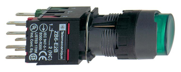 Купить SE Кнопка 16мм зеленая с подсветкой XB6AE3B1B