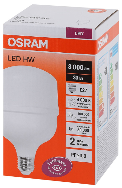 Купить Osram LED HW 30W/840 230V E27 12X1 4058075576773