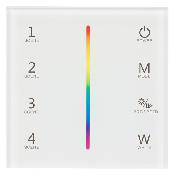 Купить Arlight Панель Sens SMART-P22-RGBW White (12-24V, 4x3A, 2.4G) (IP20 Пластик, 5 лет) 025168