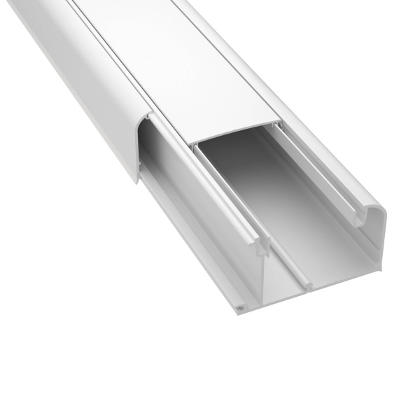 Купить DKC Кабель-канал 90х50 мм, с перегородкой, боковой и фронтальной крышками