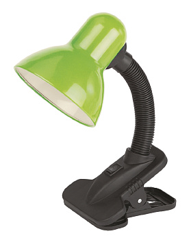 ЭРА Настольный светильник ЭРА N-212-Е27-40W-GR на прищепке зелёный