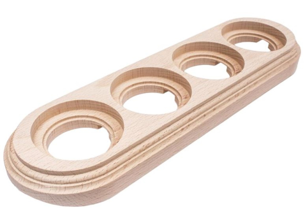 BIRONI Лизетта Бук Натурэль Рамка 4-ая на бревно 280мм BFC28-640-10