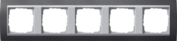Gira Event Антрацит/Алюминий Рамка 5-ая 021581