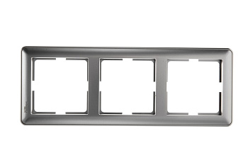 Systeme Electric Wessen 59 Матовый хром Рамка 3-ая