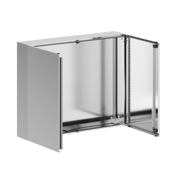 Купить DKC Корпус навесной STH с М/П двухдверный из нержавеющей cтали AISI304 ВхШхГ 800x1000x200 мм, с фланцем