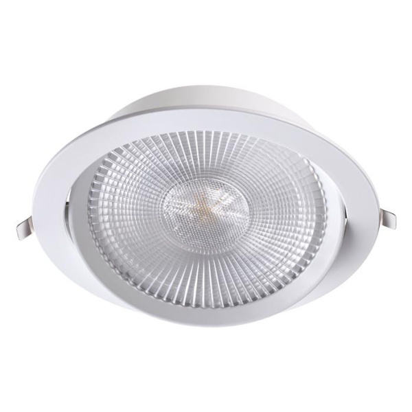 Novotech 358001 NT19 091 белый Встраиваемый поворотный светильник IP20 LED 3000К 30W 85-265V STERN