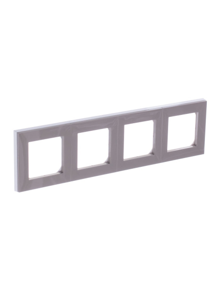 Купить ABB EPJ Levit кофе макиато / белый Рамка 4 поста, 2CHH015040A6018