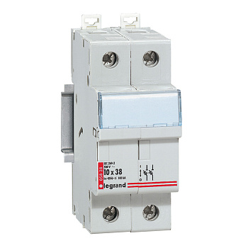 Legrand Держатель плавких вставок 1Р+N 32A для предохр.10х38мм (1мод) 005828