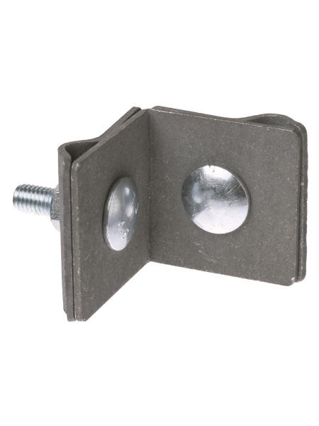 TDM Держатель фальцевый стальной зажим 45х45 мм для прута Ø6-10 мм, гор. цинк. SQ2402-3280