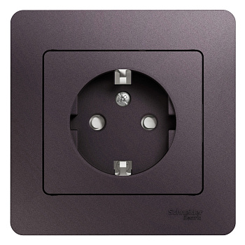 SE Glossa Сиреневый туман Розетка с/з со шторками (в сборе) GSL001444