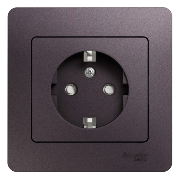 SE Glossa Сиреневый туман Розетка с/з со шторками (в сборе) GSL001444