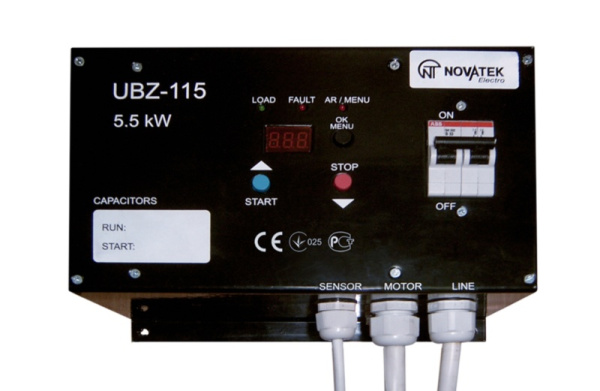 Новатек Блок защиты 1-фазного электродвигателя УБЗ-115