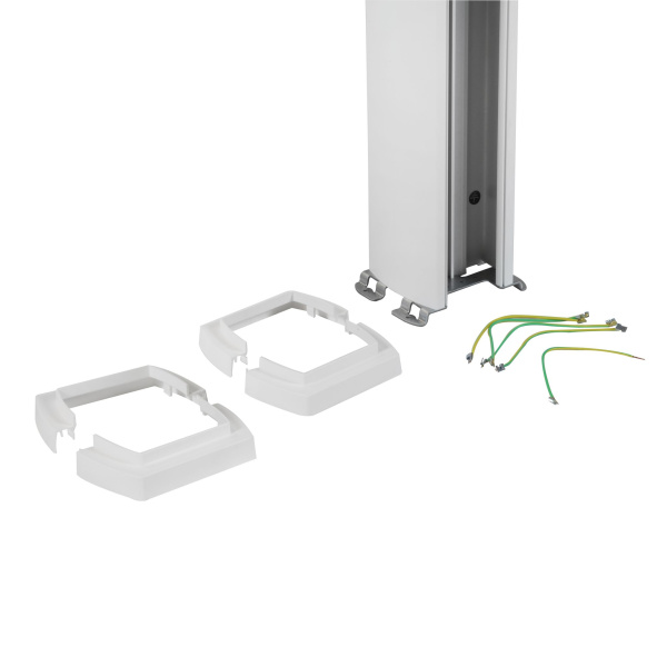 Купить Legrand Универсальная колонна алюминиевая с крышкой из алюминия 2 секции, высота 2,77 метра, с возможностью увеличения высоты до 4,05 метра, цвет белы 653130