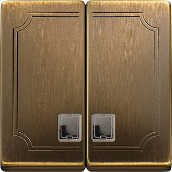 SE Merten SD Античная латунь Клавиша 2-ая с окошком для световой индикации MTN413543