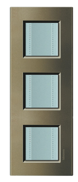 Купить BT LL Коричневый шелк Рамка прямоугольная, 2+2+2 мод LNA4802M3SQ