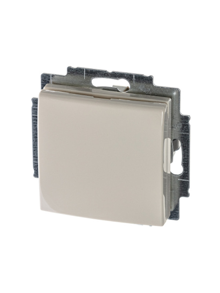ABB BJB Basic 55 Беж Розетка с/з с крышкой 2CKA002018A0351