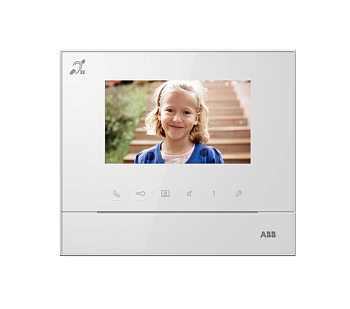 ABB Абонентское устройство с 4,3, с индукционной петлей, белый глянцевый 2TMA070020W0058