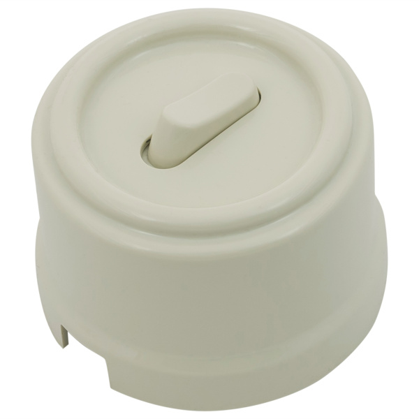 BIRONI Лизетта Пластик Слоновая кость Кнопка 1-кл (клавишный) B1-220-211-PB