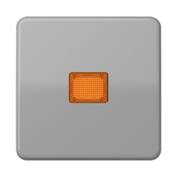 JUNG CD Серая Клавиша для 1-ая с/п с оранжевой линзой ударопрочная CD590KOBFGR