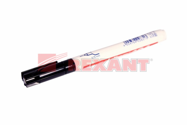 Маркер E-404 permanent 0.75мм (для рисунка печатных плат) чёрный Rexant 09-3993