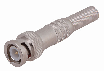 Разъем штекер BNC под пайку с пружиной металл (универсальный) Rexant 05-3075