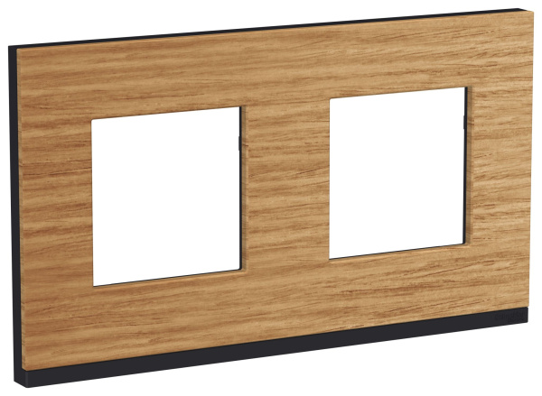 Купить SE Unica Pure Дуб/Антрацит Рамка 2-ная горизонтальная NU600484
