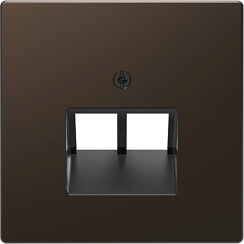 SE Merten D-Life Мокко Накладка центральная для розетки 2-ной RJ45 MTN4522-6052