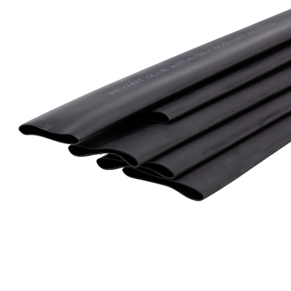 Термоусаживаемая трубка двухстенная клеевая 25,4/12,7 мм черная (1 уп. 5 шт.) Rexant 26-2108