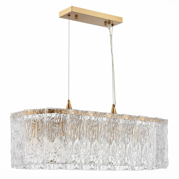 Evoluce SLE283203-10 Люстра подвесная Золотистый/Прозрачный E27 10*40W