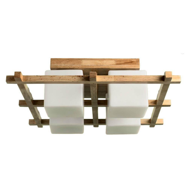 Arte Lamp Woods Бежевый/Белый Светильник потолочный 4x60W 4xE27 A8252PL-4BR